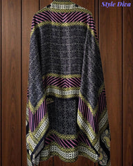 Gajji Silk Digital Printed Unstitched Suit with Mirror Highlighting & Matching Dupatta