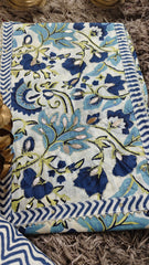Cotton Printed  Un Stitched Suit With Printed Bottom