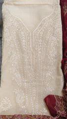 🌸 Pakistani Cotton Embroidery Suit Set – 3 Pc Elegance with Printed Dupatta 🌸