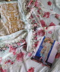 🌸 Cotton Embroidered Pakistani Suit with Chiffon Dupatta 🌸