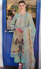 🌸 Cotton Embroidered Pakistani Suit with Chiffon Dupatta 🌸