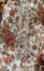 Super Soft Muslin Mirror Work Suit Set with Printed Dupatta (Unstitched)