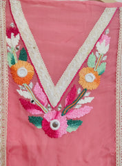 Luxe Organza 3D Embroidered Suit Set with Artistic Chiffon Dupatta