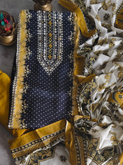 Elegant Cotton Digital Print Handwork Suit Set