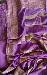 Radiant Shimmer Tissue Suit Set with Cut Dana & Banarasi Dupatta