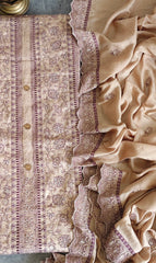 Elegant Pure Cotton Embroidered Suit with Muslin Dupatta – Perfect for Daily & Casual Wear