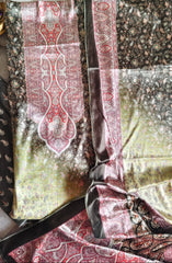 Winter Wear - Velvet Digital Printed Unstitched Suit