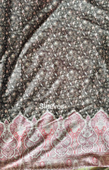 Winter Wear - Velvet Digital Printed Unstitched Suit