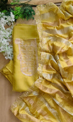 Shimmer Tissue Zari Embroidered Unstitched Suit Set