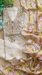 Radiant Shimmer Tissue Suit with Gotta Accents & Digital Dupatta