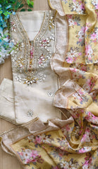Radiant Shimmer Tissue Suit with Gotta Accents & Digital Dupatta