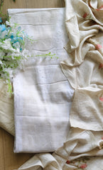 Soft Cotton Digital Print Suit with Daman Lacing & Pearl Highlights