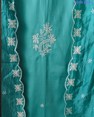 Classic Cotton Chikankari Embroidery Un-Stitched Suit with Dupatta