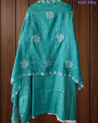 Classic Cotton Chikankari Embroidery Un-Stitched Suit with Dupatta