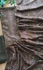 Winter Wear-Graceful Floral Pashmina Digital Print Un-Stitched Winter Suit