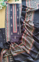 Winter Wear-Premium Pashmina Floral Digital Printed Winter Un-Stitched Suit Set