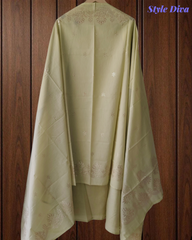 Premium Mul Chanderi Un-Stitched Suit with Rich Mukesh Embellishment