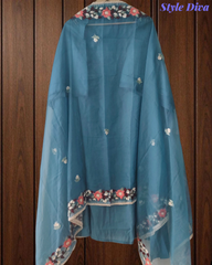 Heritage Kashmiri Embroidery Modal Un-Stitched Suit