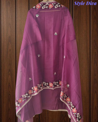 Heritage Kashmiri Embroidery Modal Un-Stitched Suit