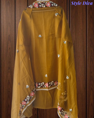 Heritage Kashmiri Embroidery Modal Un-Stitched Suit