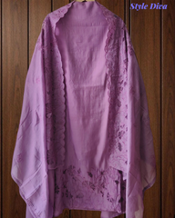 Modal Laser Cut Embroidered Un-Stitched Suit for Festive & Semi-Formal Wear