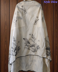 Pure Cotton Thread Embroidered Un-Stitched Daily Wear Suit Set