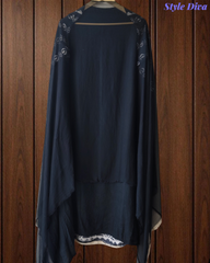 Muslin Digital Print Kurta with Gotta Lacing & Pearl Highlight Unstitched Suit Set