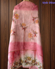 Kota Digital Printed Un-Stitched Suit with Knot & Sequin Highlighting