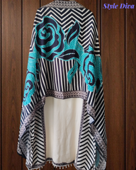Trending - Muslin Digital Print Semi-Stitched Suit with Mirror Highlighting