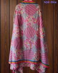 Summer Special - Pure Cotton Printed Unstitched Suit with Crochet Lace Detailing
