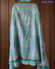 Summer Special - Pure Cotton Printed Unstitched Suit with Crochet Lace Detailing