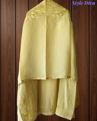 Soft Organza Embroidered Un-Stitched Party Wear Suit with Organza Dupatta