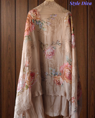 Premium Georgette Embroidered Unstitched Suit With Digital Print Dupatta