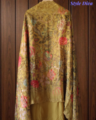 Premium Georgette Embroidered Unstitched Suit With Digital Print Dupatta