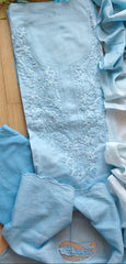 Pure Cotton Ombre Chikan-Kari Unstitched Suit with Mul Cotton Dupatta