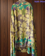 Pure Cotton Printed Embroidered Un-Stiched Suit with Mul Cotton Digital Print Dupatta