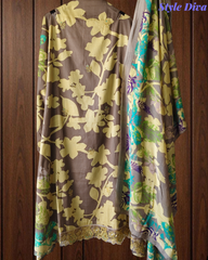 Pure Cotton Printed Embroidered Un-Stiched Suit with Mul Cotton Digital Print Dupatta