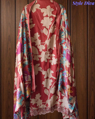 Pure Cotton Printed Embroidered Un-Stiched Suit with Mul Cotton Digital Print Dupatta