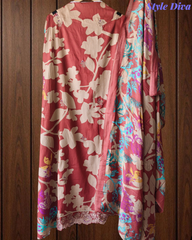 Pure Cotton Printed Embroidered Un-Stiched Suit with Mul Cotton Digital Print Dupatta