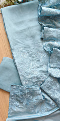 Soft Organza Embroidered Un-Stitched Party Wear Suit with Organza Dupatta