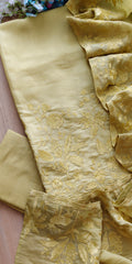 Soft Organza Embroidered Un-Stitched Party Wear Suit with Organza Dupatta