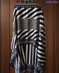 Muslin Digital Print Unstitched Suit with Mirror High-Lighting and Printed Dupatta