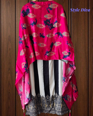 Muslin Mirror Work Semi-Stitched Suit with Digital Print Dupatta