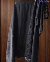 Mul Chanderi Appliqué Unstitched Suit with Mul Chanderi  Dupatta