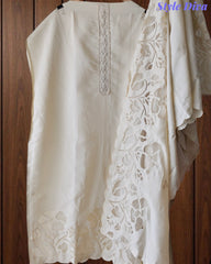 Mul Chanderi Appliqué Unstitched Suit with Mul Chanderi  Dupatta