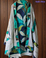 Cotton Faux Mirror Work Unstitched Suit with Gotta Work Dupatta