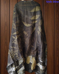 Muslin Digital Print Cut Dana & Sequin Work Un-Stitched Suit with Muslin Dupatta