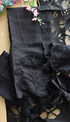 Mul Chanderi Appliqué Unstitched Suit with Mul Chanderi  Dupatta