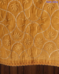 SD1223 - Mul Cotton Unstitched Suit with Ombre Effect, Overall Embroidered Kurta & Matching Dupatta
