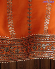 SD1226 -Premium Twill Organza Unstitched Suit Set with Oxidized Sequin Work & Embroidery on Kurta and Dupatta